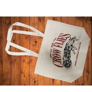 2018 As The Crow Flies Tour Authentic Merch Black Crowes Chris Robinson Hemp Bag